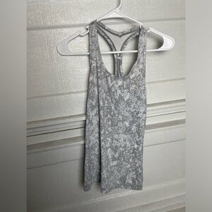 lululemon athletica Gray Patterned Tank Top